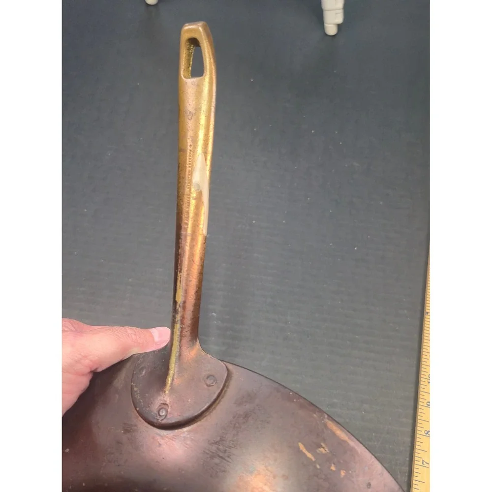 Vintage Paul Revere 1776-1976 Bicentennial Copper Skillet Brass Handle 10 inch
